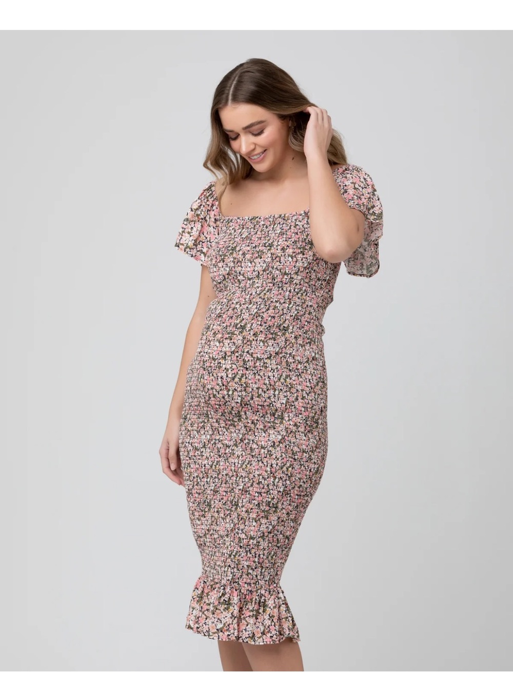 Ripe Maternity Sophia Shirred Dress